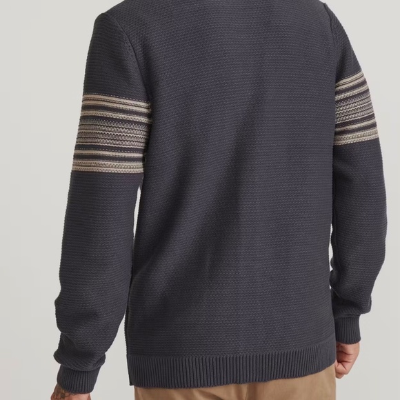 Marine Layer Nate Cotton Cardigan Sweater - Men's Size L - Gray Blend - Picture 2 of 12